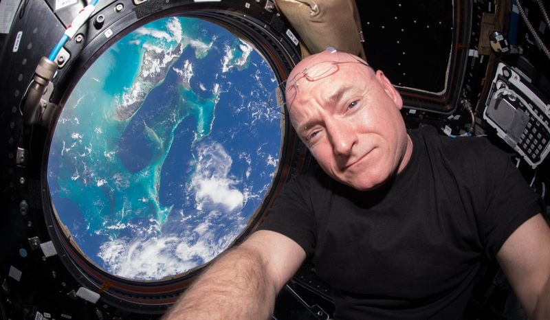 Scott Kelly takes a selfie on October 16, 2015